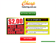 Tablet Screenshot of cheapcatering.com.au